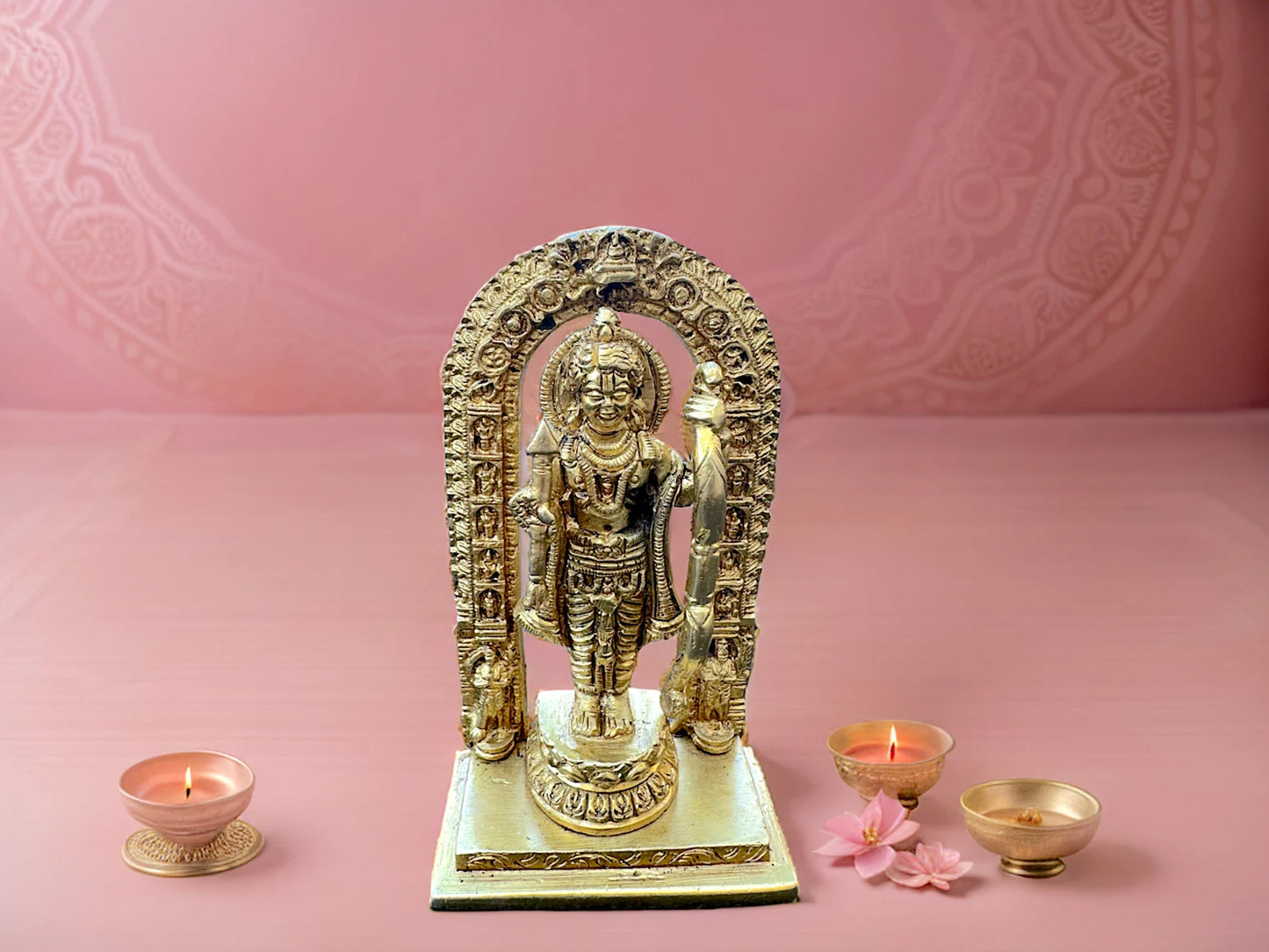 Ram Lalla Ayodhya Statue, Ram Idol Brass, Ram Murti, Ram Figurine, Handcrafted, Hindu Puja Decor, Diwali Puja.
