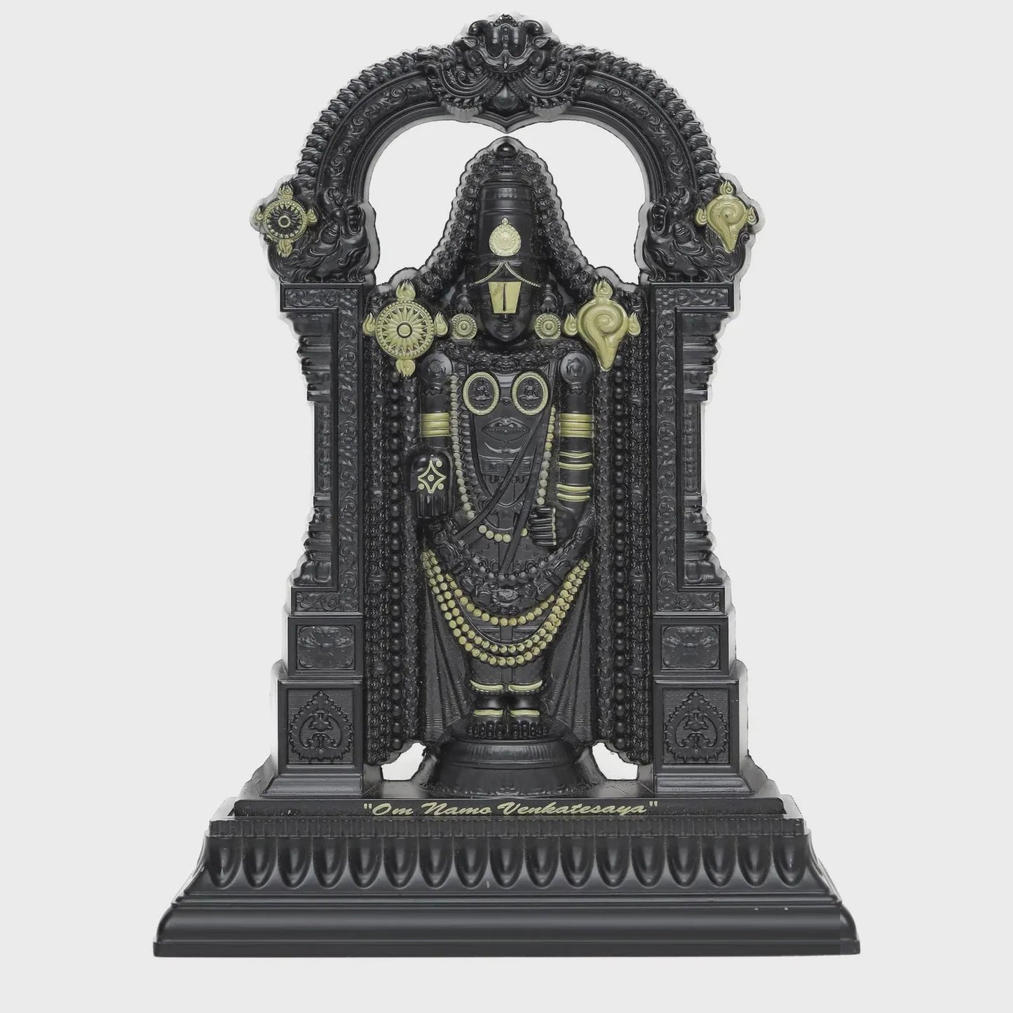 Tirupati Balaji | Black| 8.5 Inch | Srinivasa | Venkata Balaji idol | Venkateshwara Culture Marble | Incarnation of Lord Vishnu | Lord Govindan |