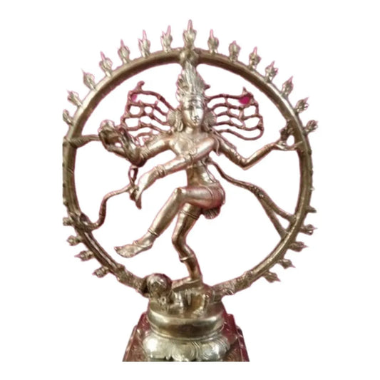 Golden Brass God Nataraja Idol