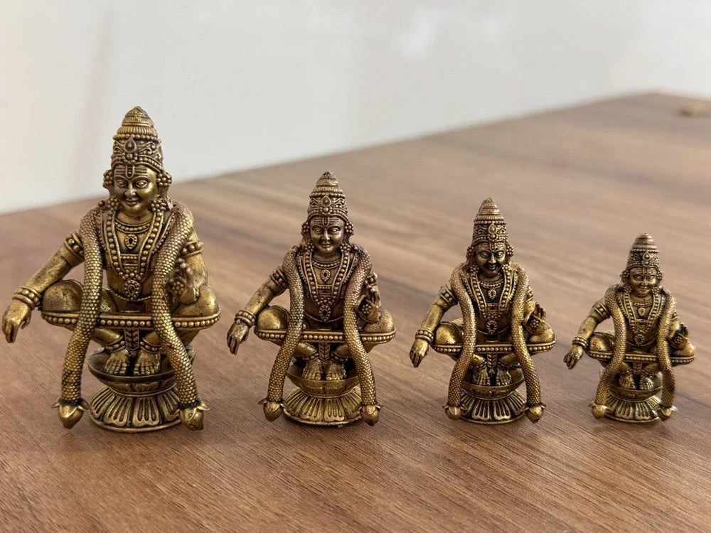 Lord Ayyappa Brass Idol Statue, Temple