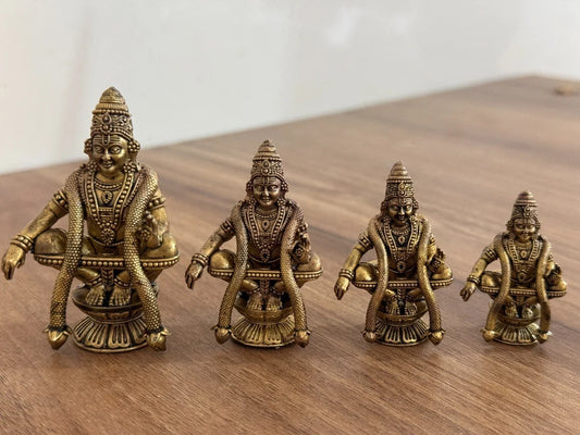 Lord Ayyappa Brass Idol Statue, Temple