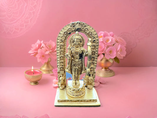 Ram Lalla Ayodhya Statue, Ram Idol Brass, Ram Murti, Ram Figurine, Handcrafted, Hindu Puja Decor, Diwali Puja.