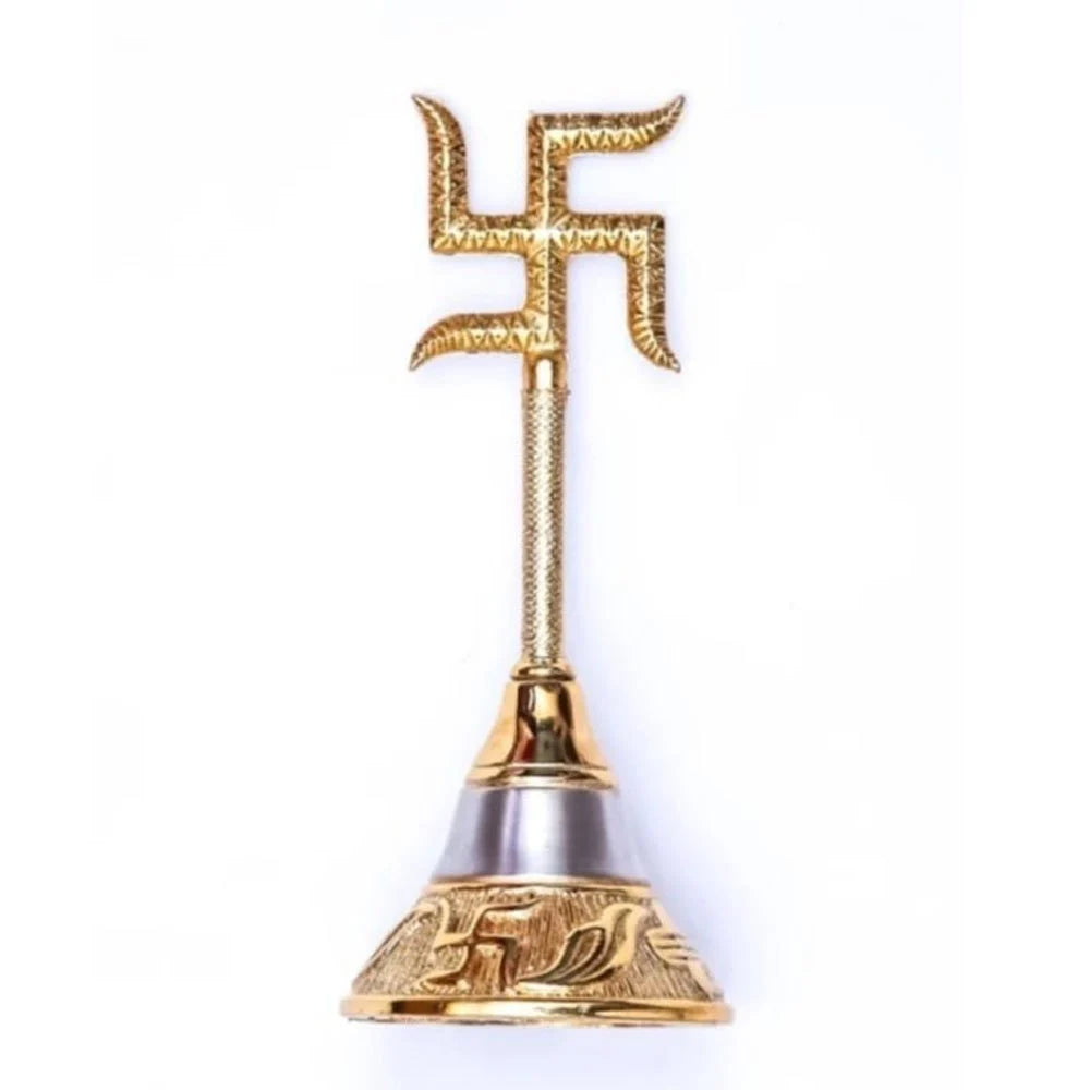 Round Unique Brass Ghanti/Brass Pooja Bell